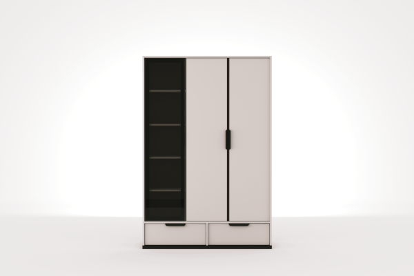 Kolezyum Ay Tek Kapak Reflekte  Dolap