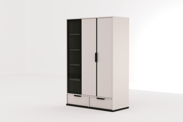 Kolezyum Ay Tek Kapak Reflekte  Dolap