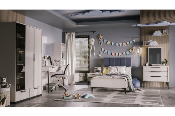 Kolezyum Ay Tek Kapak Reflekte  Dolap