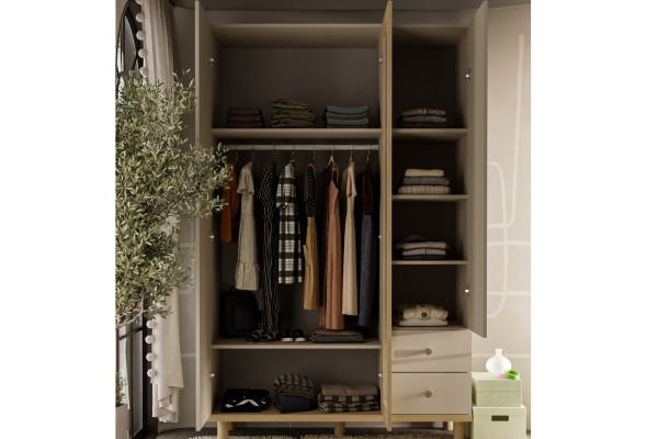 Maya 3 Kapılı Dolap