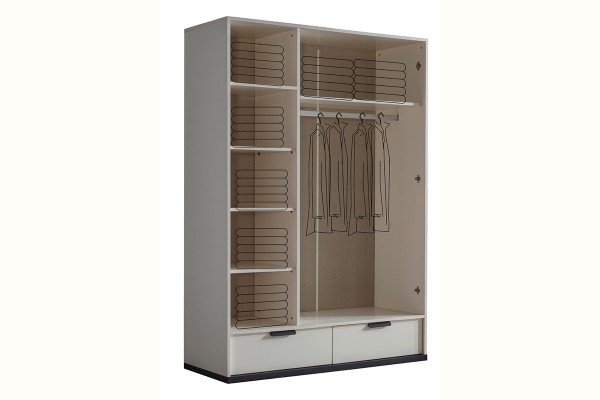 Kolezyum Ay Tek Kapak Reflekte  Dolap